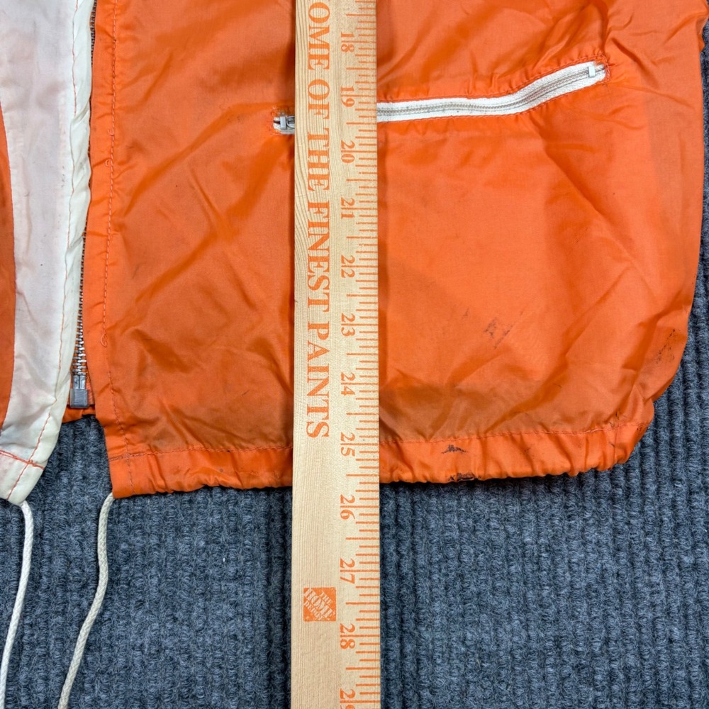 Vintage Harley Davidson Champion Windbreaker Jacket Orange White Racing Mens XL - Picture 6 of 11